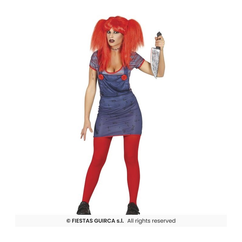 DISFRAZ CHUCKY MUJER RAG DOLL (L)