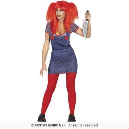 DISFRAZ CHUCKY MUJER RAG DOLL (L)