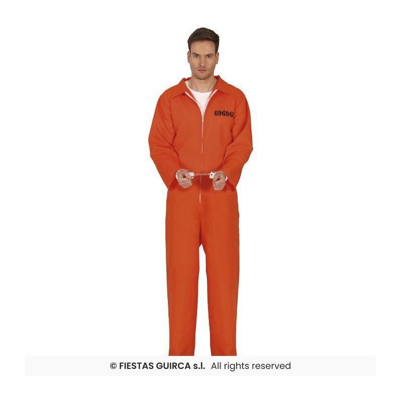 DISFRAZ CONVICTO PRESO NARANJA (M)