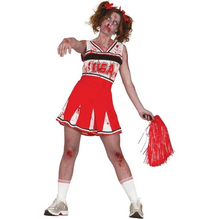 DISFRAZ ANIMADORA CHEER ZOMBIE T.L 42-44
