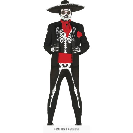 DISFRAZ ESQUELETO MEXICANO MARIACHI (M)