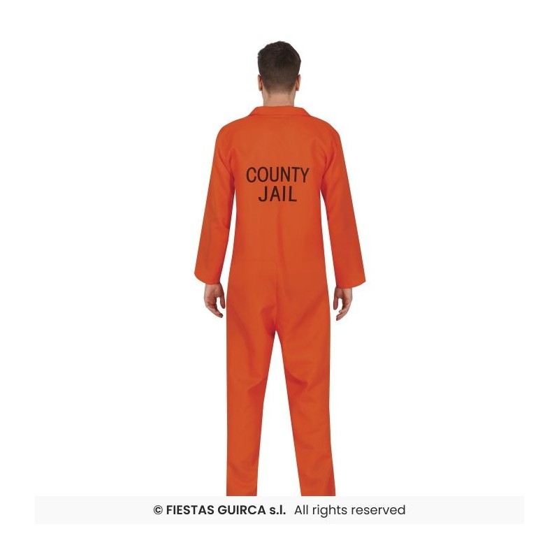 DISFRAZ CONVICTO PRESO NARANJA (M)
