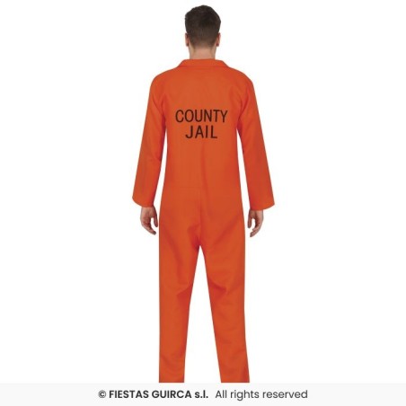 DISFRAZ CONVICTO PRESO NARANJA (M)