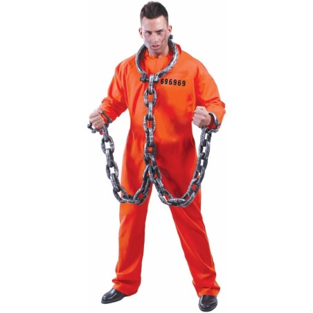 DISFRAZ CONVICTO PRESO NARANJA (M)