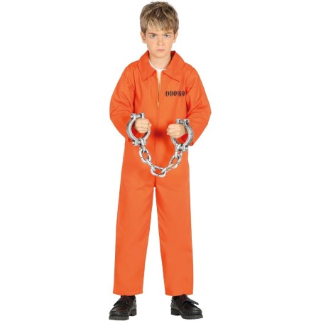 DISFRAZ CONVICTO NARANJA PRESO 10-12 AÑO