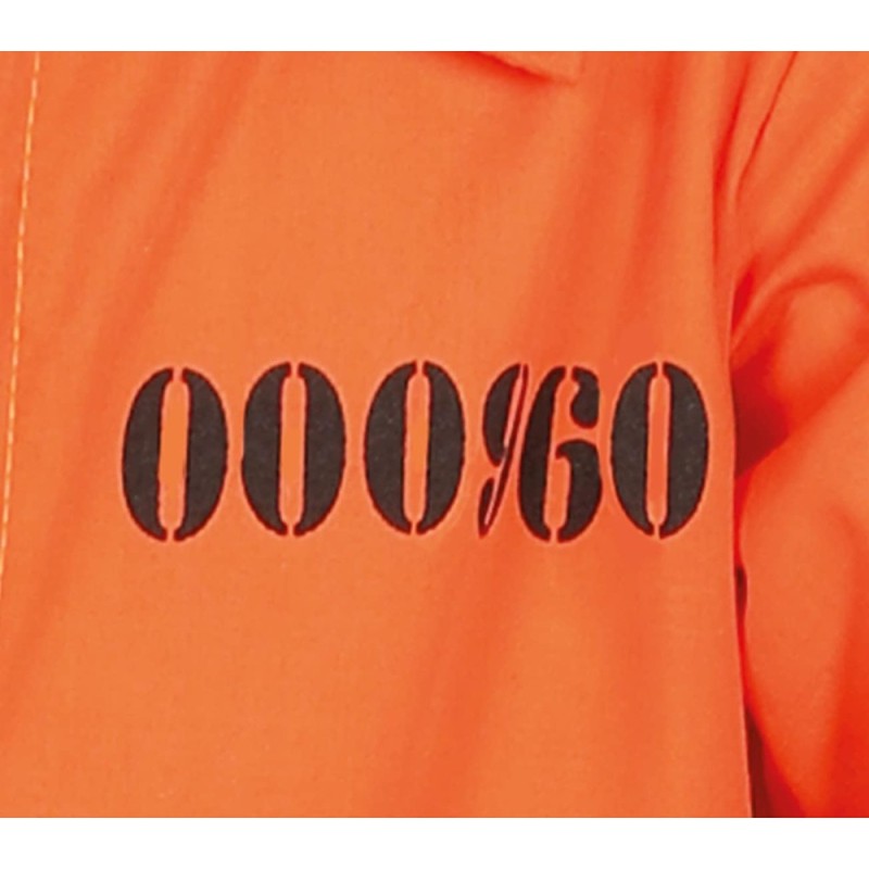 DISFRAZ CONVICTO NARANJA PRESO 10-12 AÑO