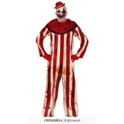 DISFRAZ PAYASO ASESINO STRIPED (M)