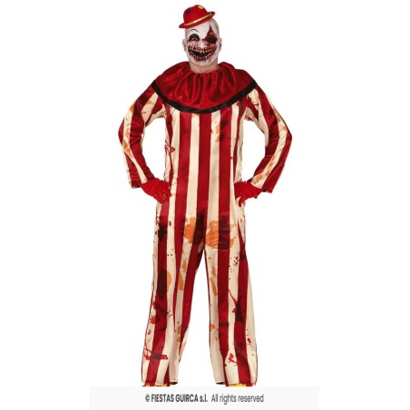 DISFRAZ PAYASO ASESINO STRIPED (L)
