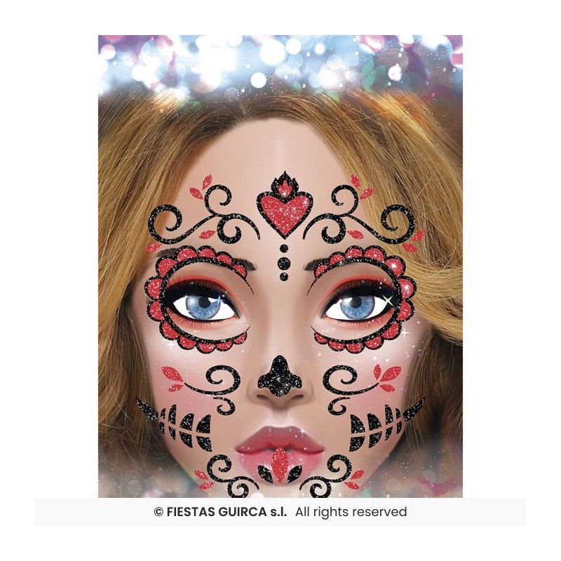 CATRINA GLITTER FACE, 20X20 CMS.