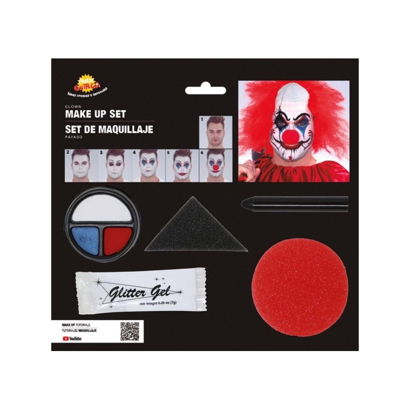 SET MAQUILLAJE PAYASO