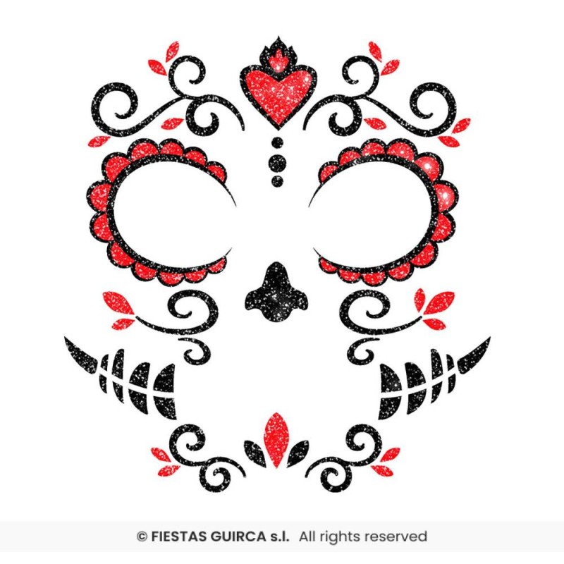 CATRINA GLITTER FACE, 20X20 CMS.