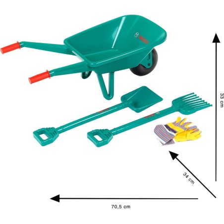 Bosch set de jardineria con carrito 