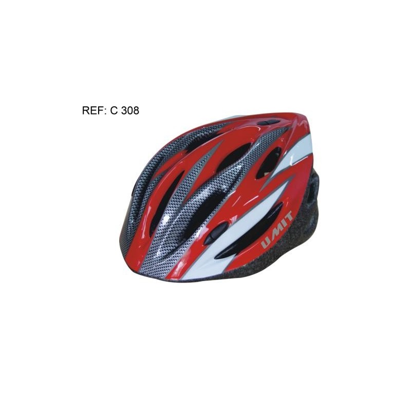 Casco tricolor bicicleta t.54-58