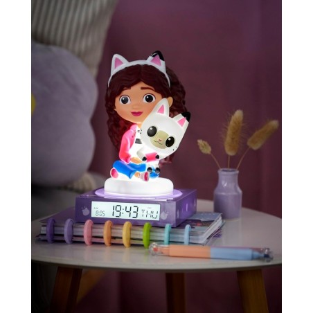 Lampara 3D Con Despertador Y Fecha Gabby