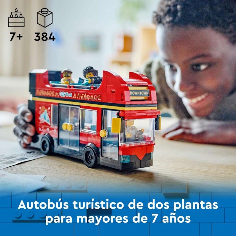 Autobús Turístico Rojo de Dos Plantas
