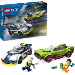  Coche de Policía y Potente Deportivo