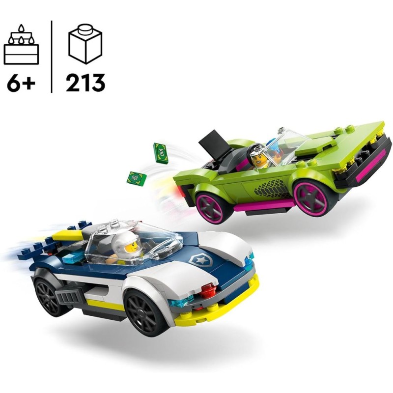  Coche de Policía y Potente Deportivo