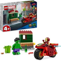 Iron Man con Moto y Hulk
