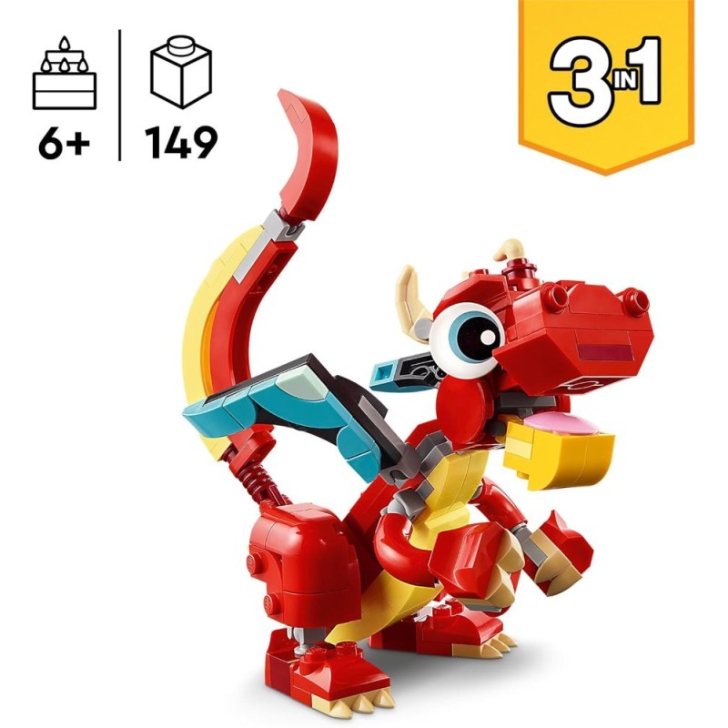 LEGO Creator 3 en 1 Dragón Ro