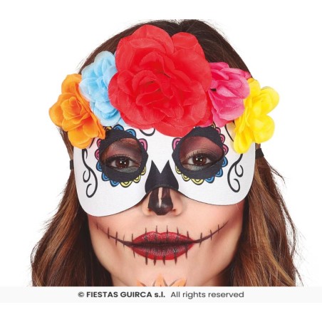 ANTIFAZ CATRINA CON FLORES