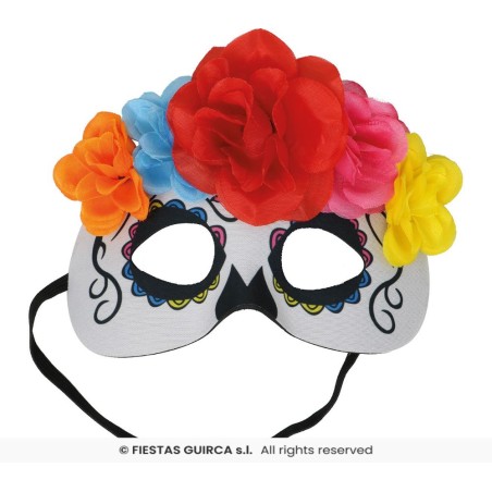 ANTIFAZ CATRINA CON FLORES