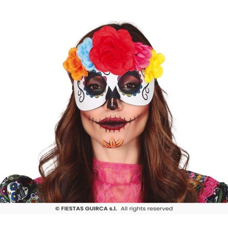 ANTIFAZ CATRINA CON FLORES