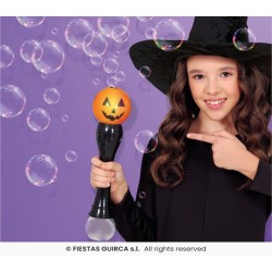VARITA LED HALLOWEEN BURBUJAS POMPAS POM