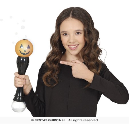 VARITA LED HALLOWEEN BURBUJAS POMPAS POM