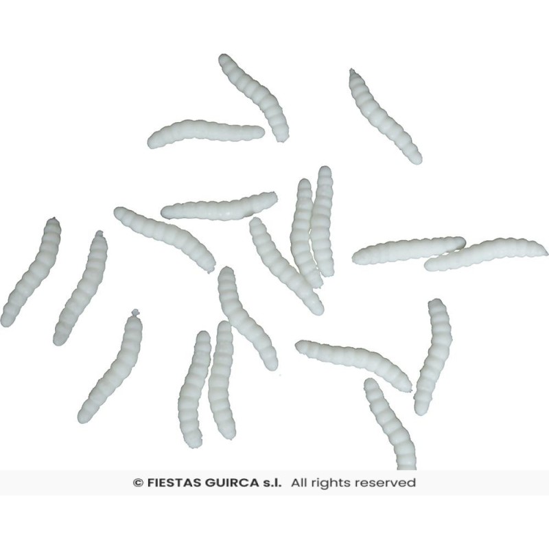 BLISTER 20 GUSANOS ELASTICOS 4 CMS