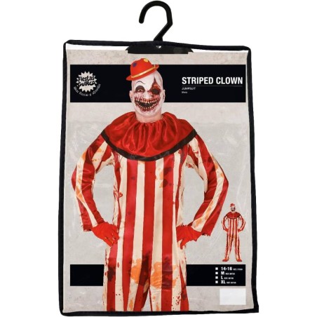 DISFRAZ PAYASO RAYAS 14-16 AÑOS