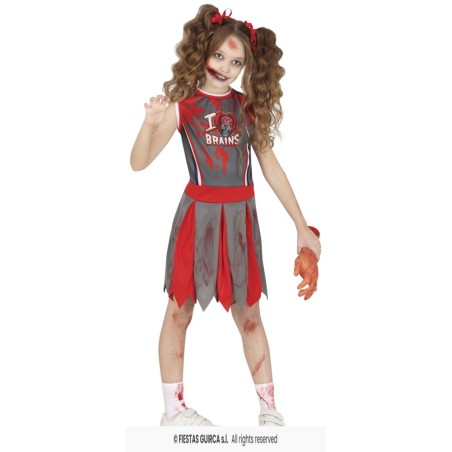 DISFRAZ ANIMADORA ZOMBIE 7-9 Años