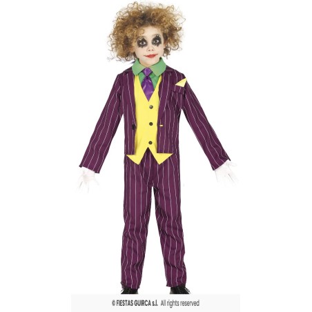 DISFRAZ JOKER CRAZY VILLAIN 5-6 Años
