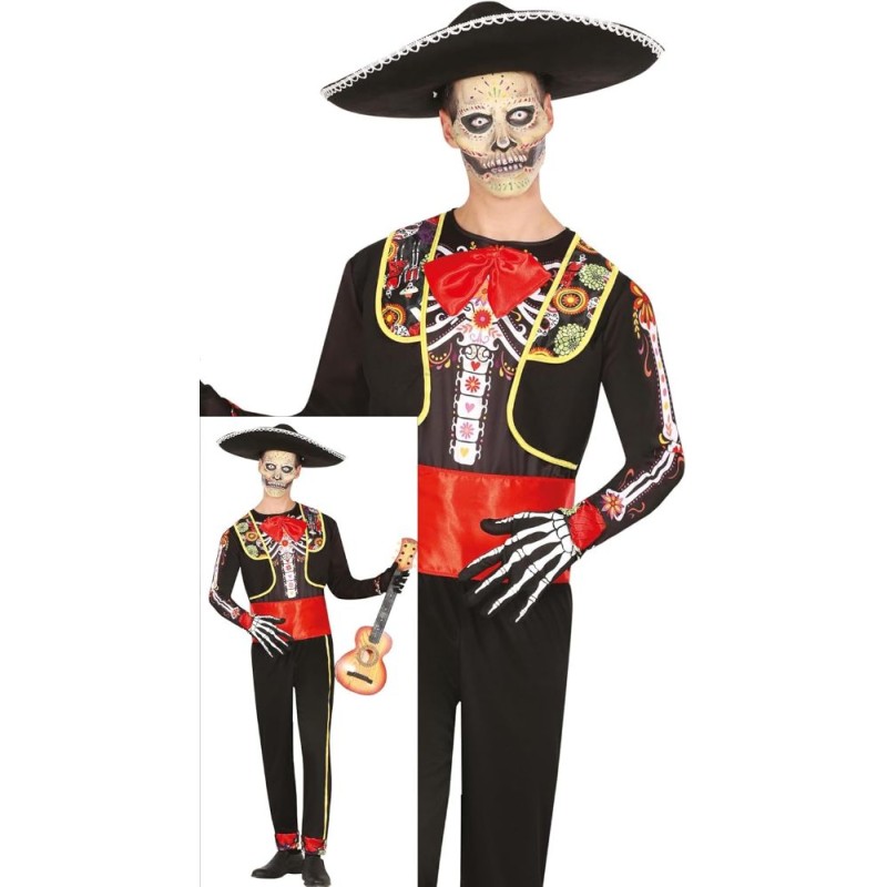 DISFRAZ CATRIN MARIACHI SKELETON T.M 48-