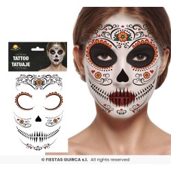 Tatuaje cara catrina 