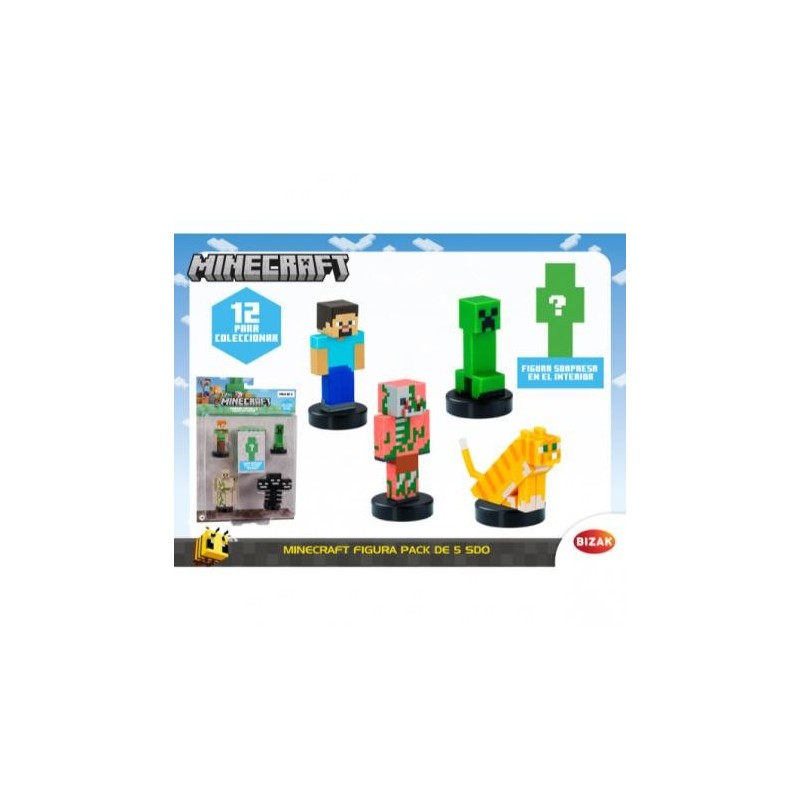 Minecraft Figura Pack De 5 Sdo Blister