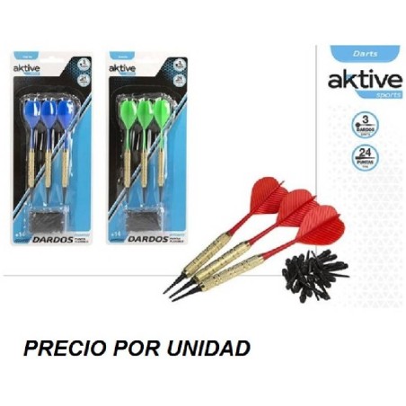 BLISTER 3 DARDOS + 24 PUNTAS 3/S - AKTIV