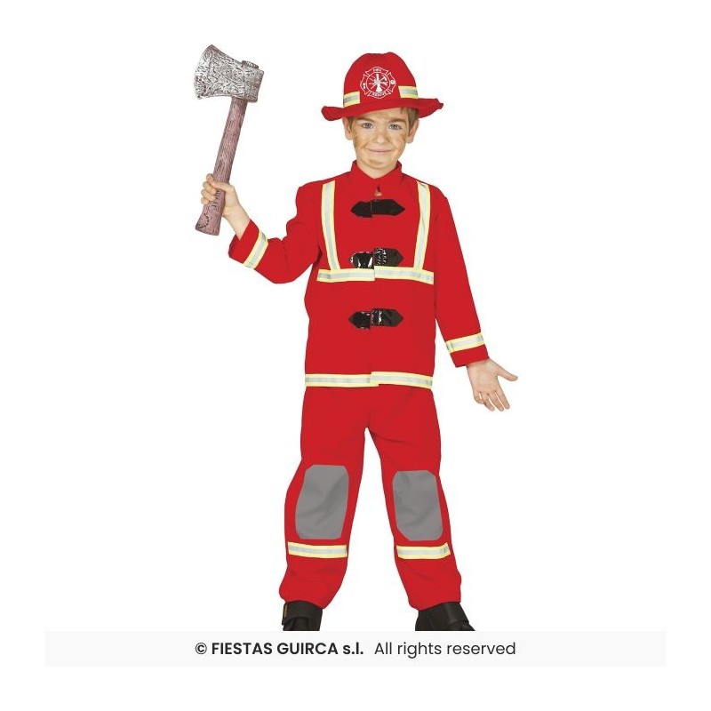 DISFRAZ BOMBERO 7-9 Años