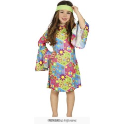 DISFRAZ HIPPIE GIRL NIÑA 10-12 AÑOS