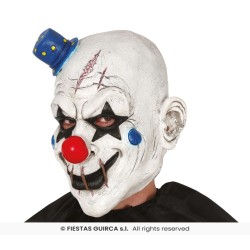 MASCARA PAYASO CON GORRITO LATEX 2