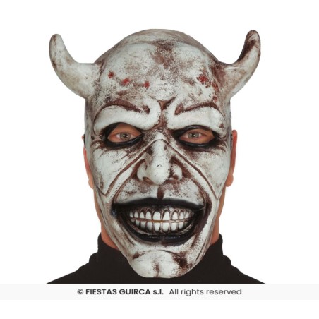 Mascara demonio blanco, latex