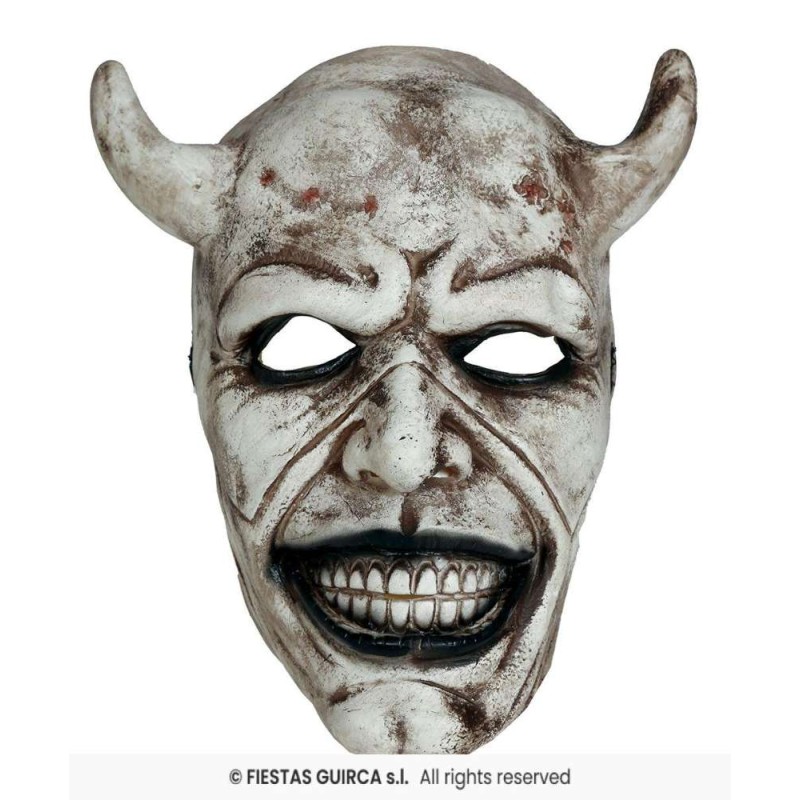 Mascara demonio blanco, latex