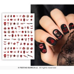 sticker para uñas sangriento 