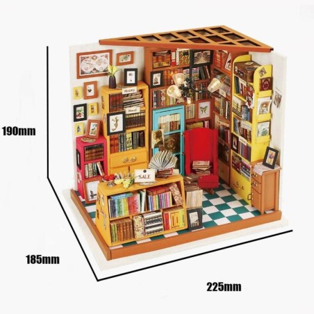 Robotime Biblioteca De Sam Maqueta