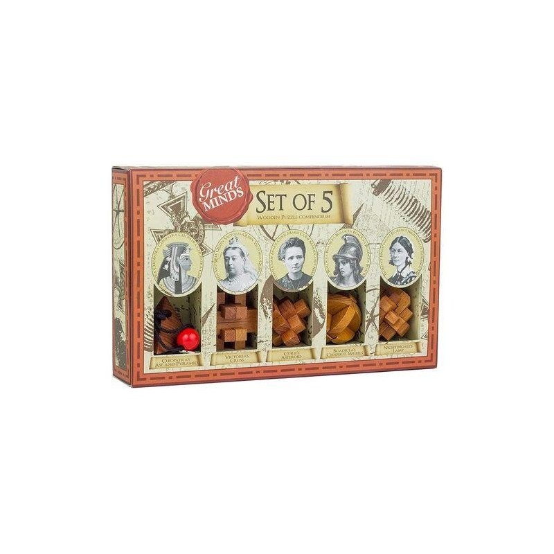 Set 5 Rompecabezas Grandes Mentes Mujer