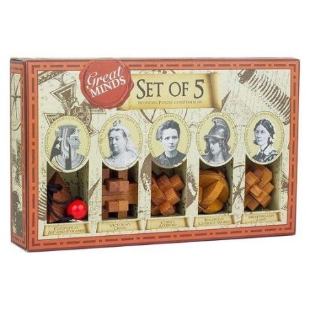 Set 5 Rompecabezas Grandes Mentes Mujer