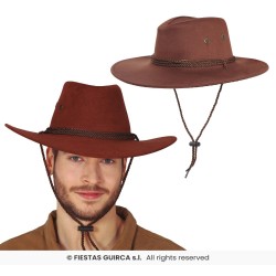 GORRO VAQUERO MARRON EXTRA