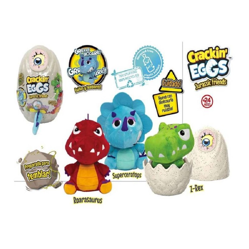 CRACKING EGGS-PELUCHE DINO SONIDOS HUEVO
