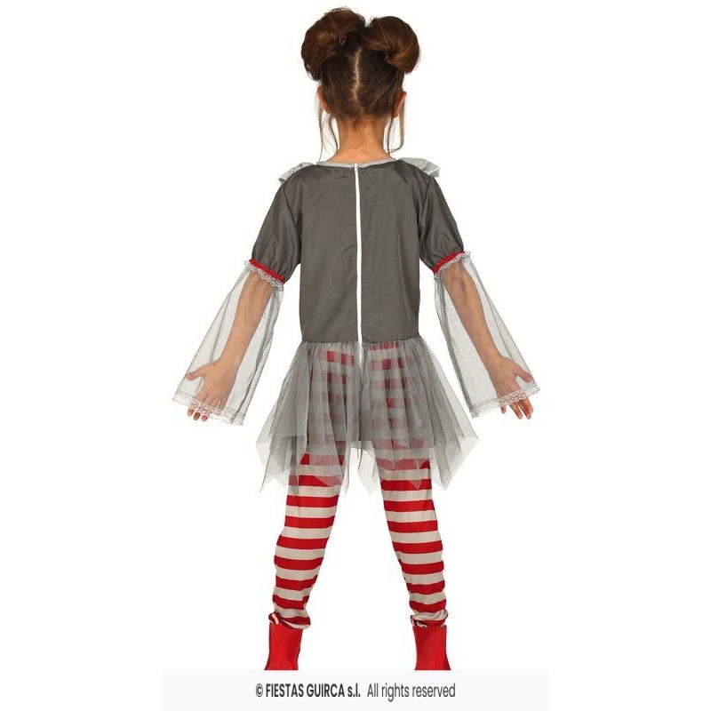 DISFRAZ PAYASA IT BAD CLOWN GIRLS  5-6 A