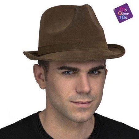 sombrero tiroles marron 