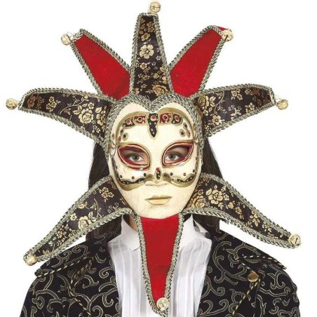 MASCARA VENECIANA MUJER ROJA